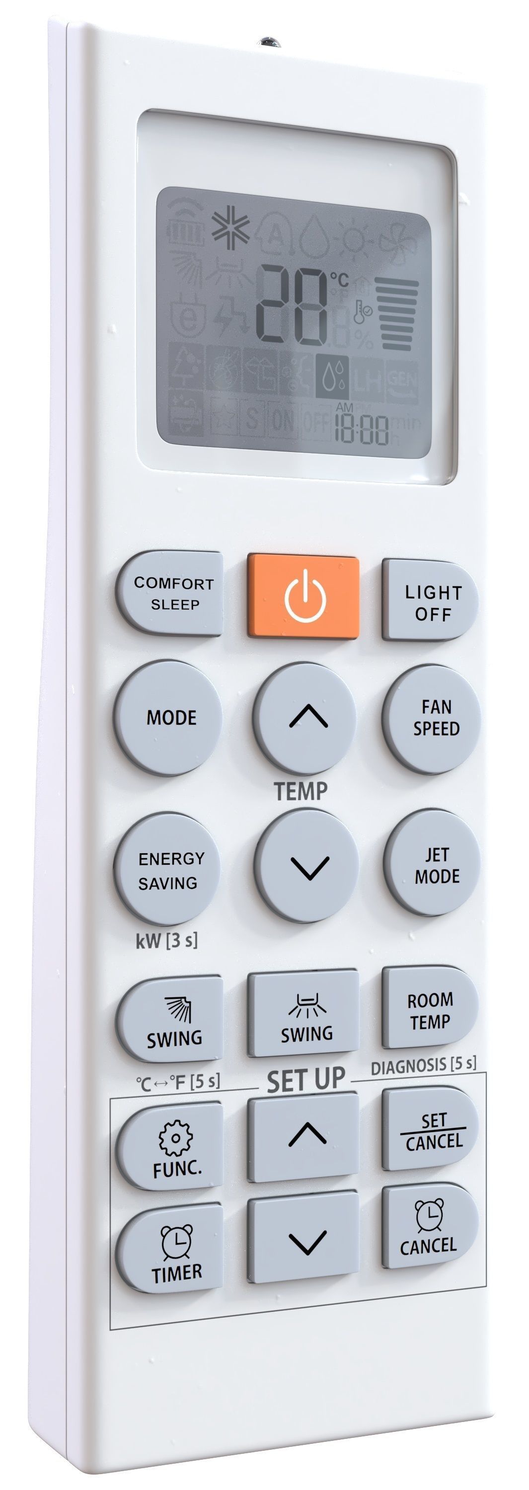 lg air conditioners Low-poly 3D model_5