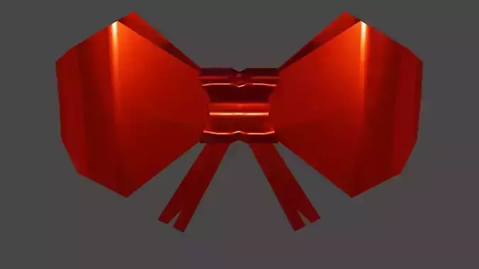 Decorative Bow  Free low-poly 3D model