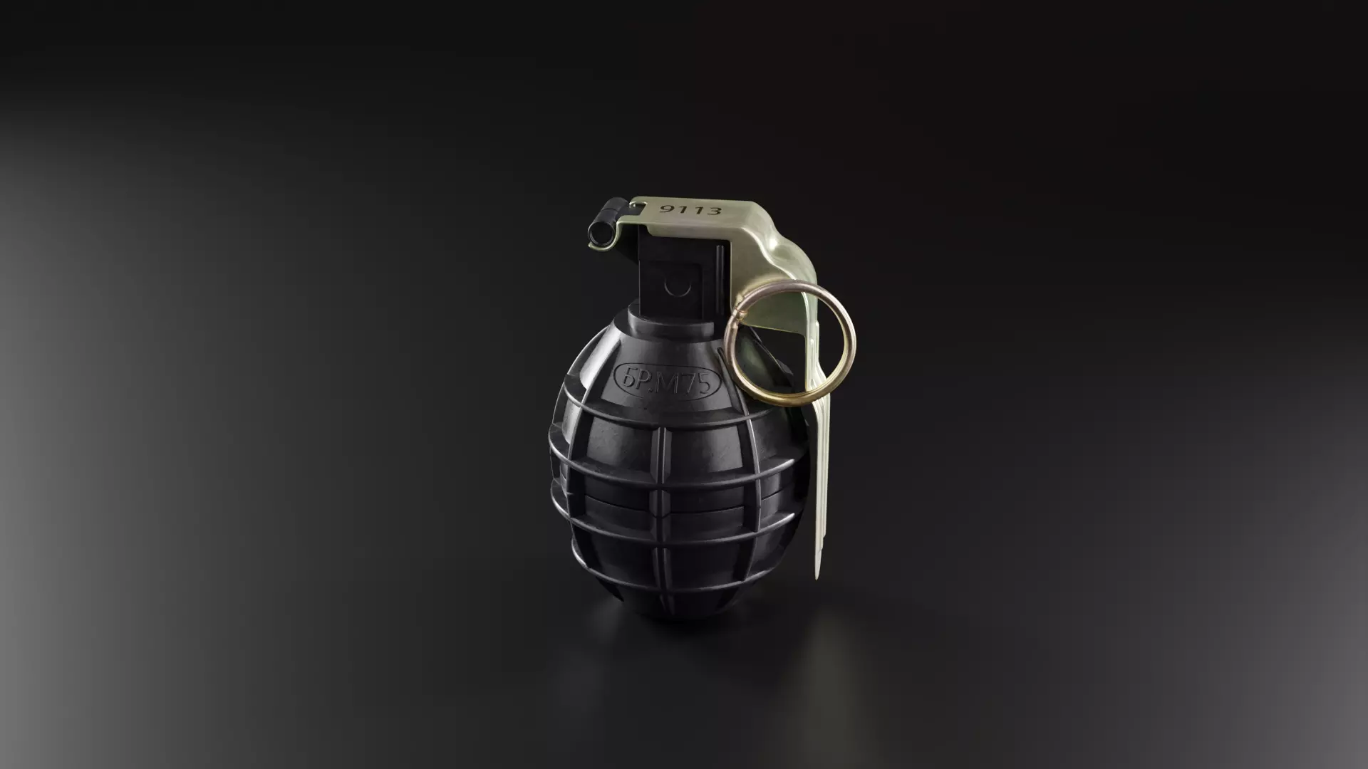 Yugoslav Hand Grenade Pack Low-poly 3D model_0