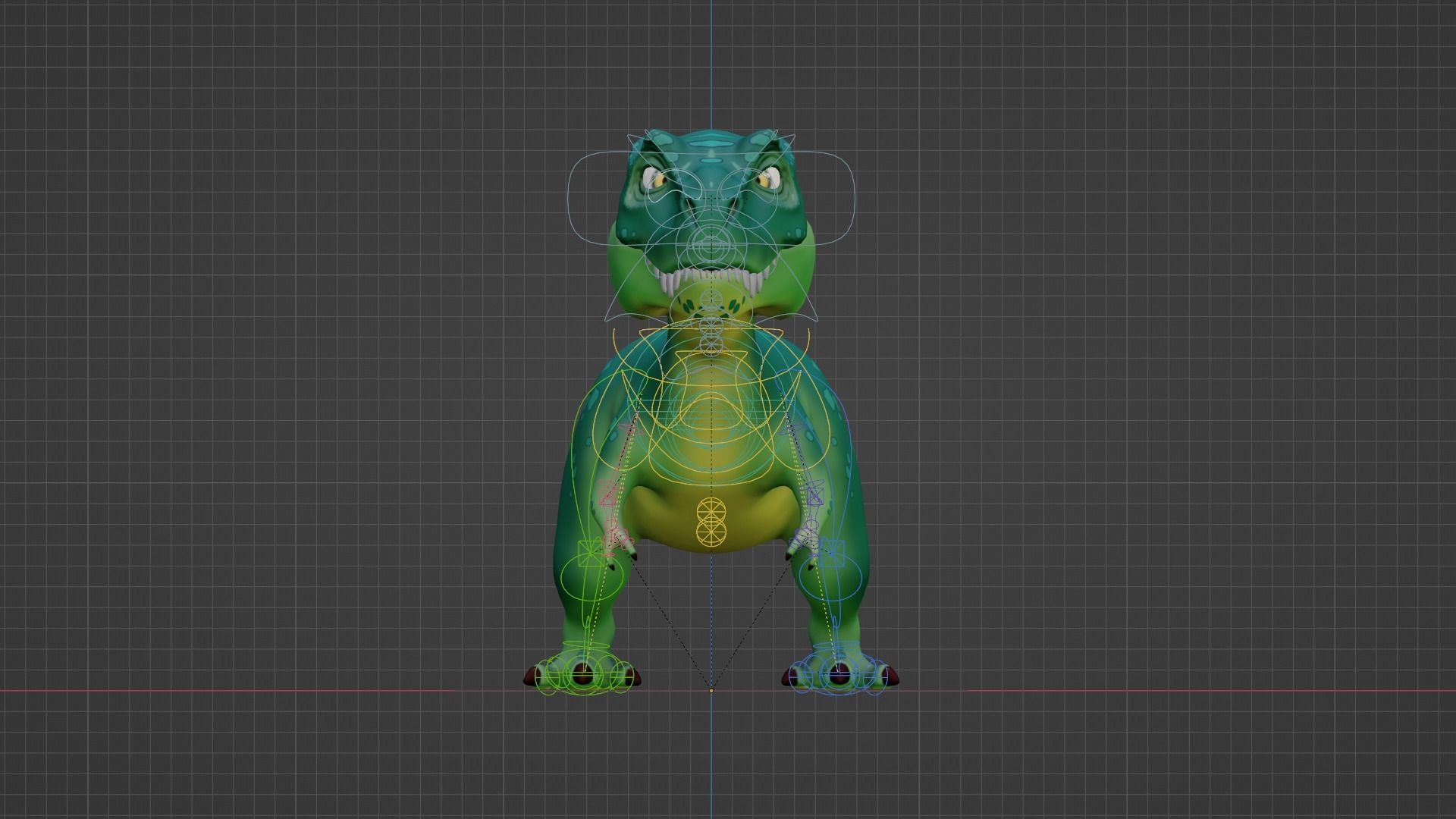 D Rex Free low-poly 3D model_14
