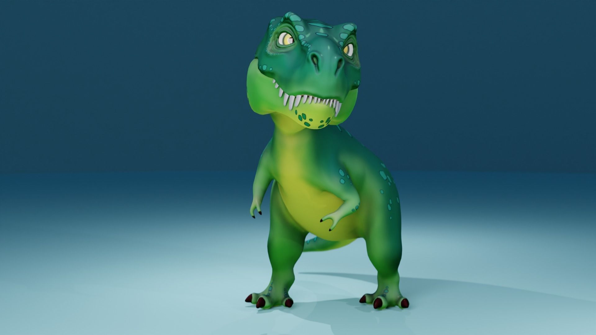 D Rex Free low-poly 3D model_2