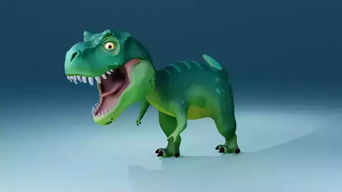 D Rex Free low-poly 3D model