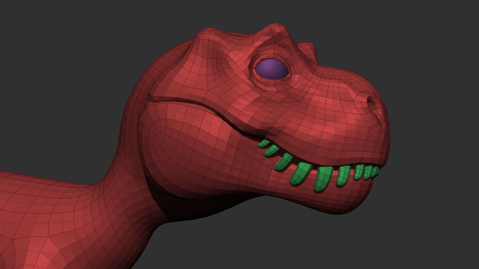 D Rex Free low-poly 3D model_11