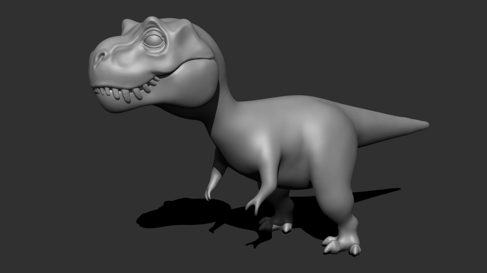 D Rex Free low-poly 3D model_3
