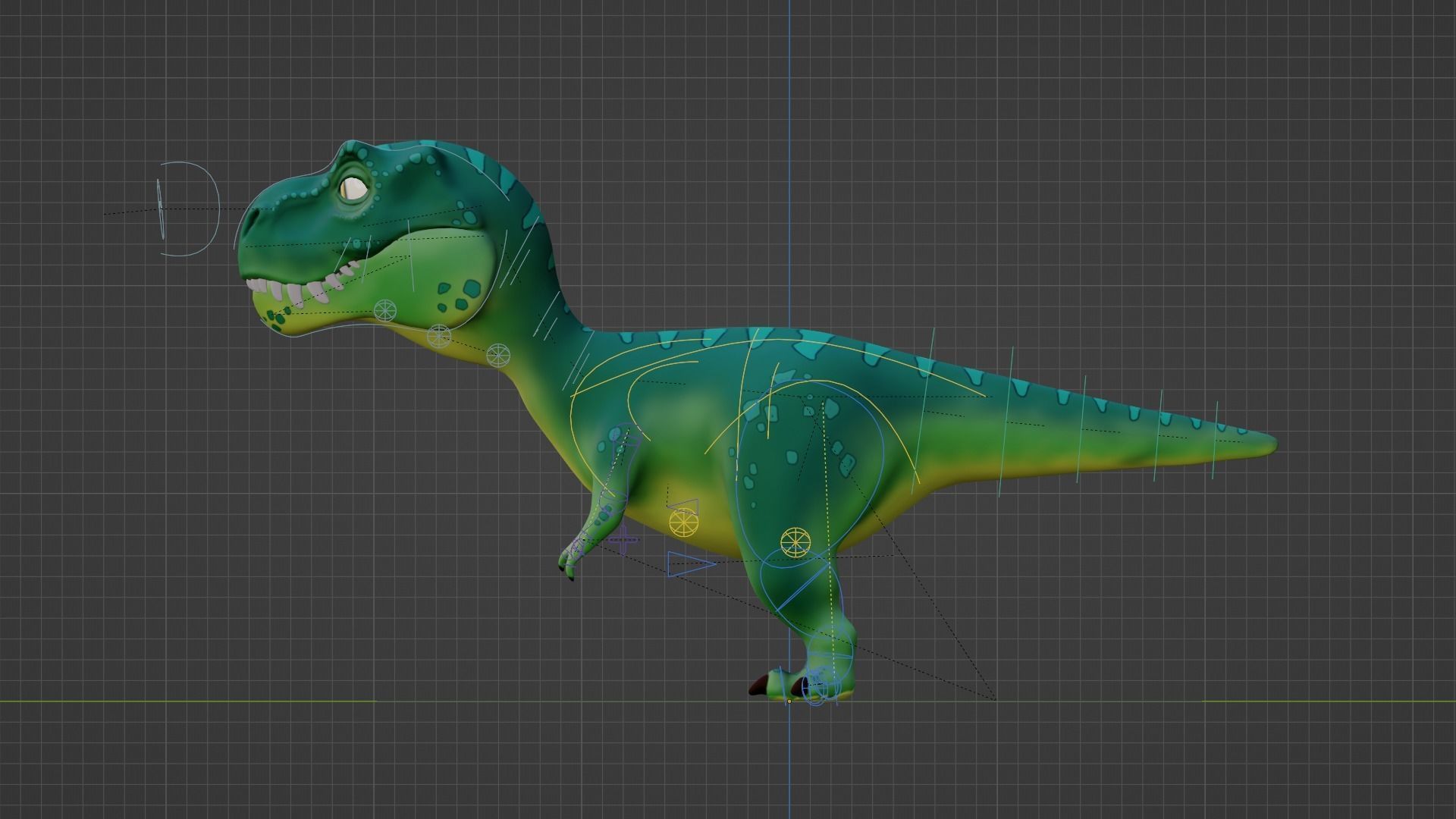 D Rex Free low-poly 3D model_13