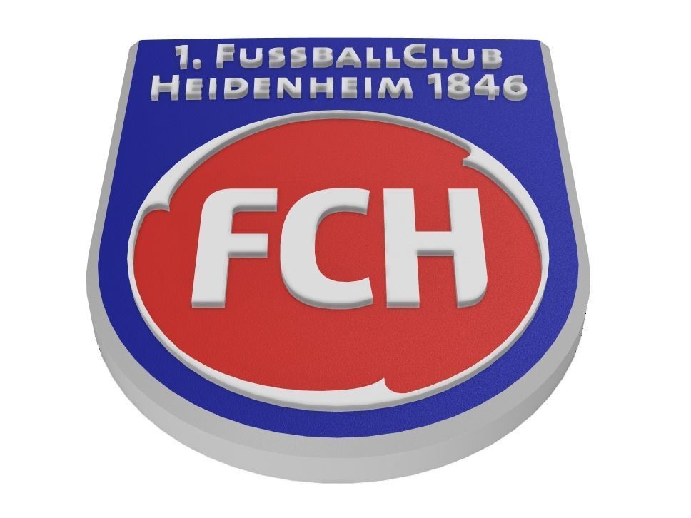 FC Heidenheim Wall Sign 3D print model_2