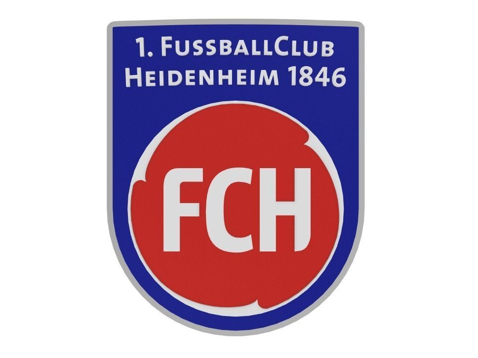 FC Heidenheim Wall Sign 3D print model_1
