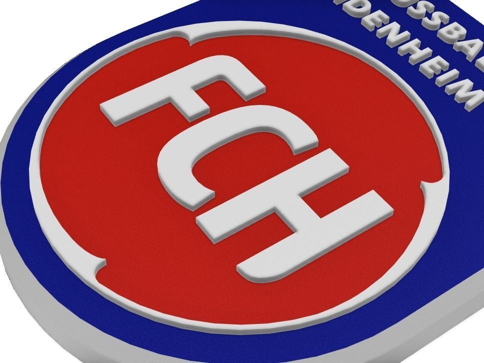 FC Heidenheim Wall Sign 3D print model_5
