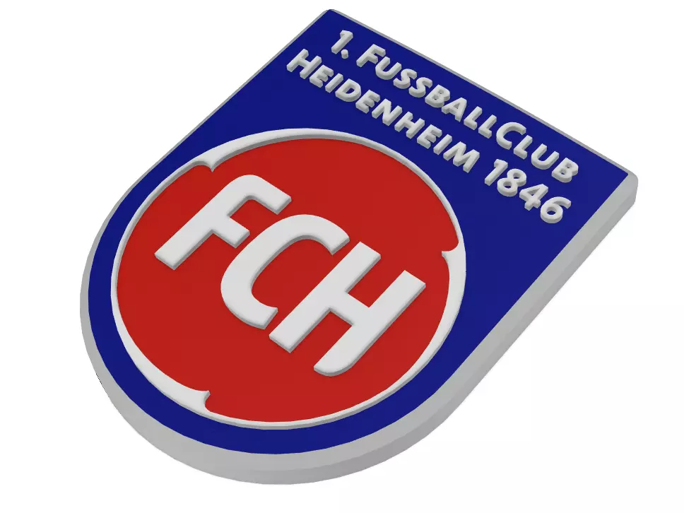 FC Heidenheim Wall Sign 3D print model_0