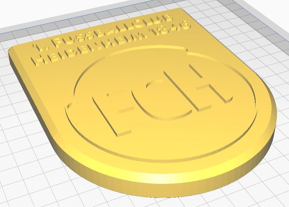 FC Heidenheim Wall Sign 3D print model_8