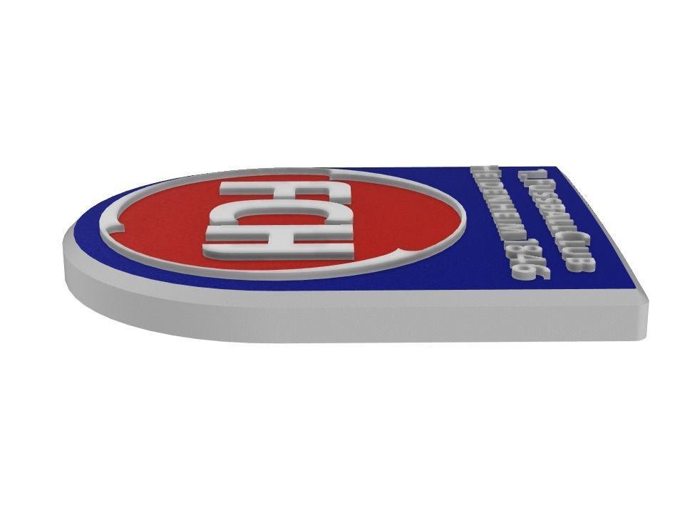 FC Heidenheim Wall Sign 3D print model_3