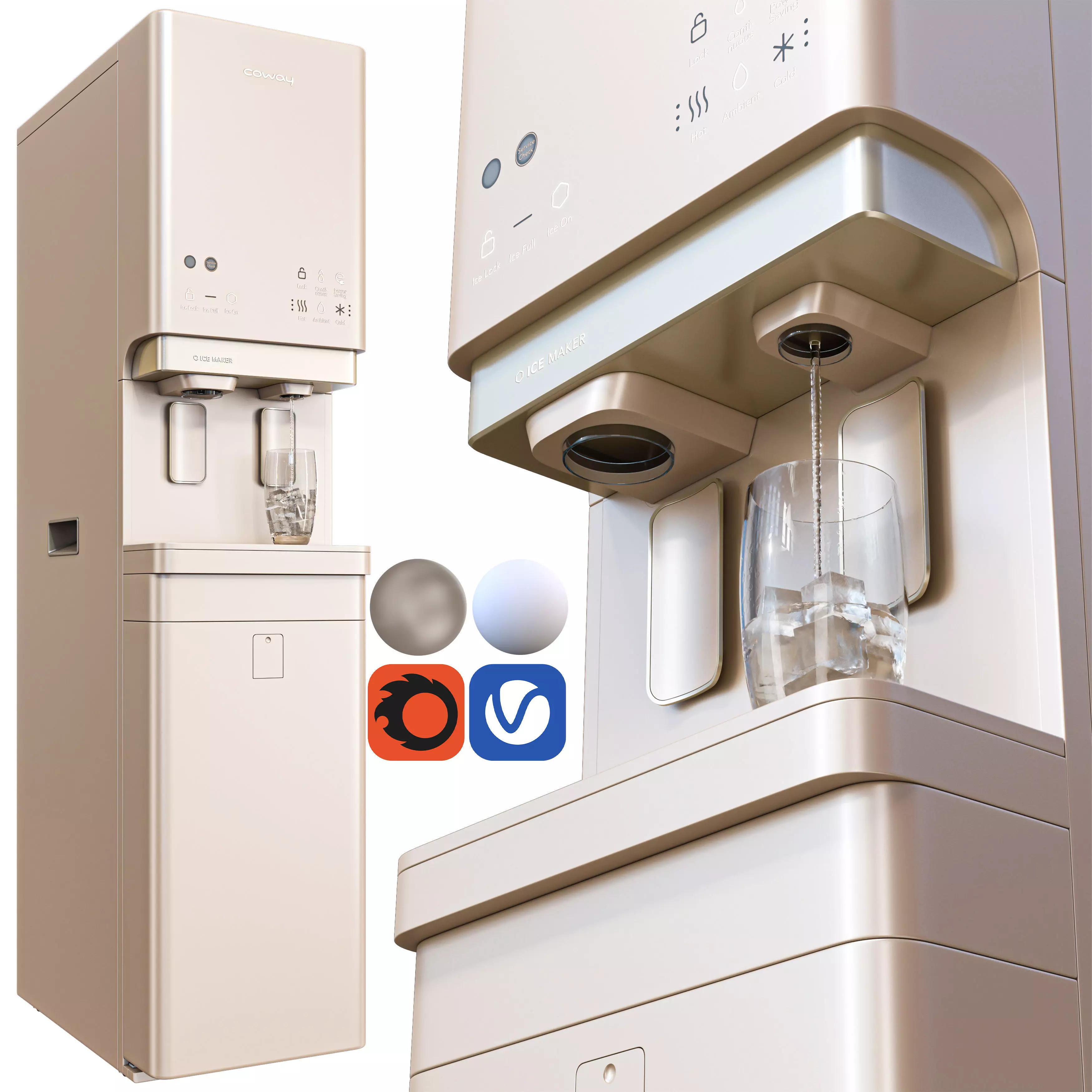 lucy plus water purifier Low-poly 3D model_0