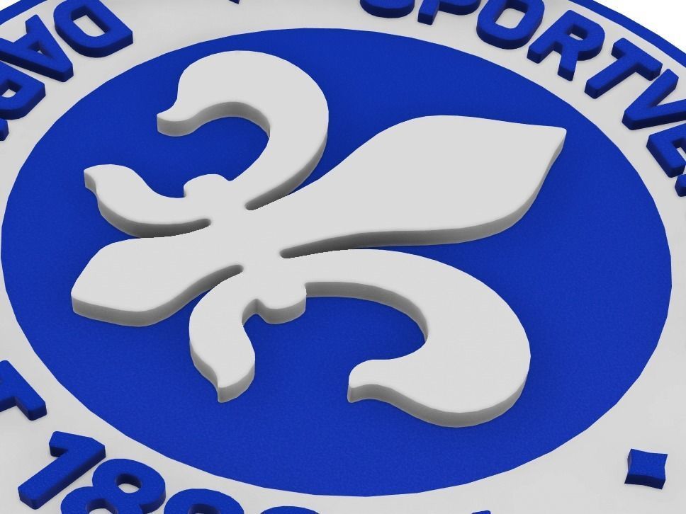 SV Darmstadt Wall Sign 3D print model_6