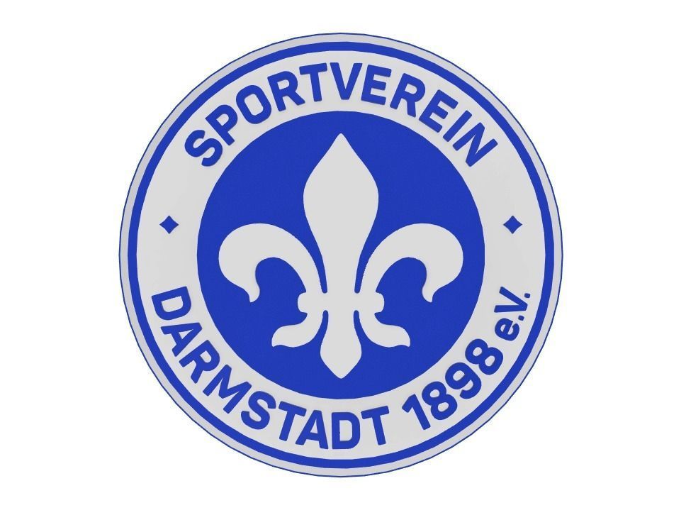 SV Darmstadt Wall Sign 3D print model_1