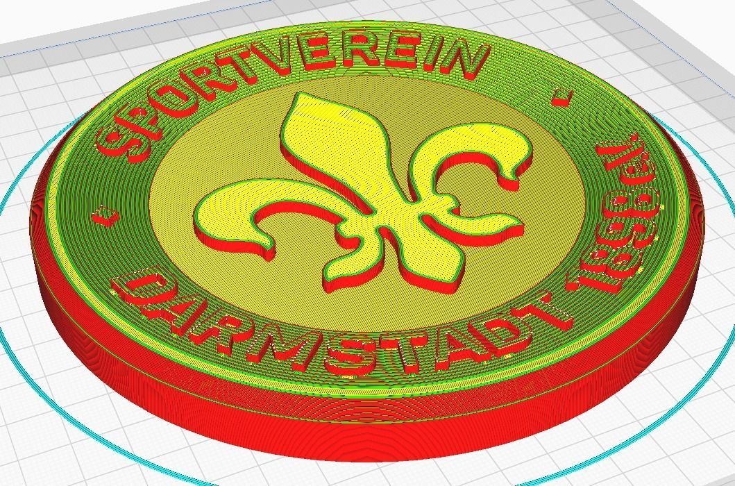 SV Darmstadt Wall Sign 3D print model_10