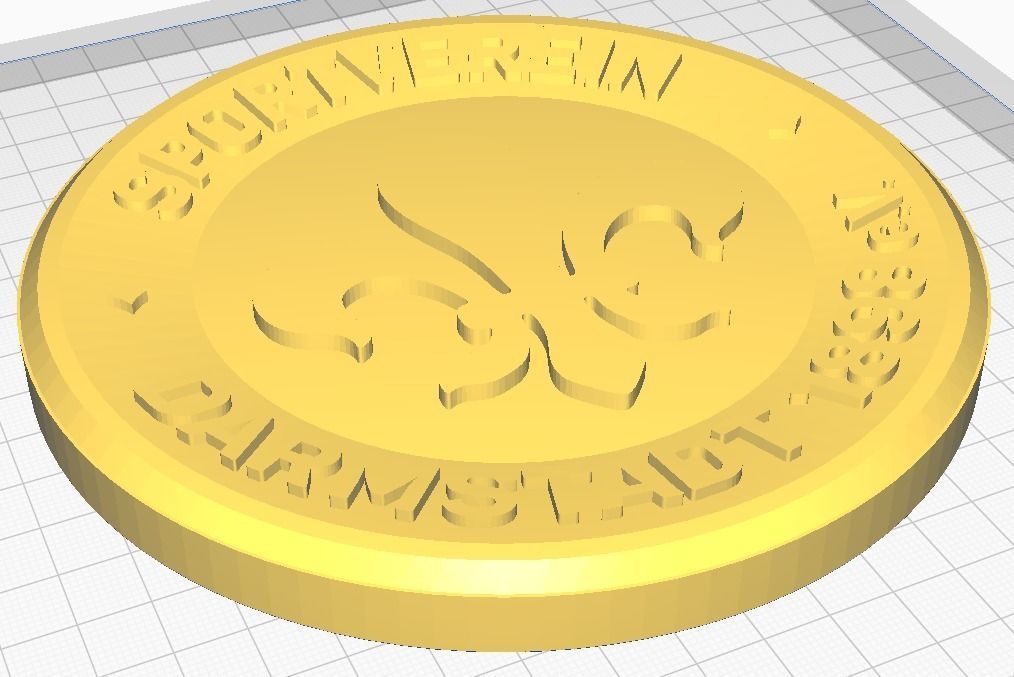 SV Darmstadt Wall Sign 3D print model_9