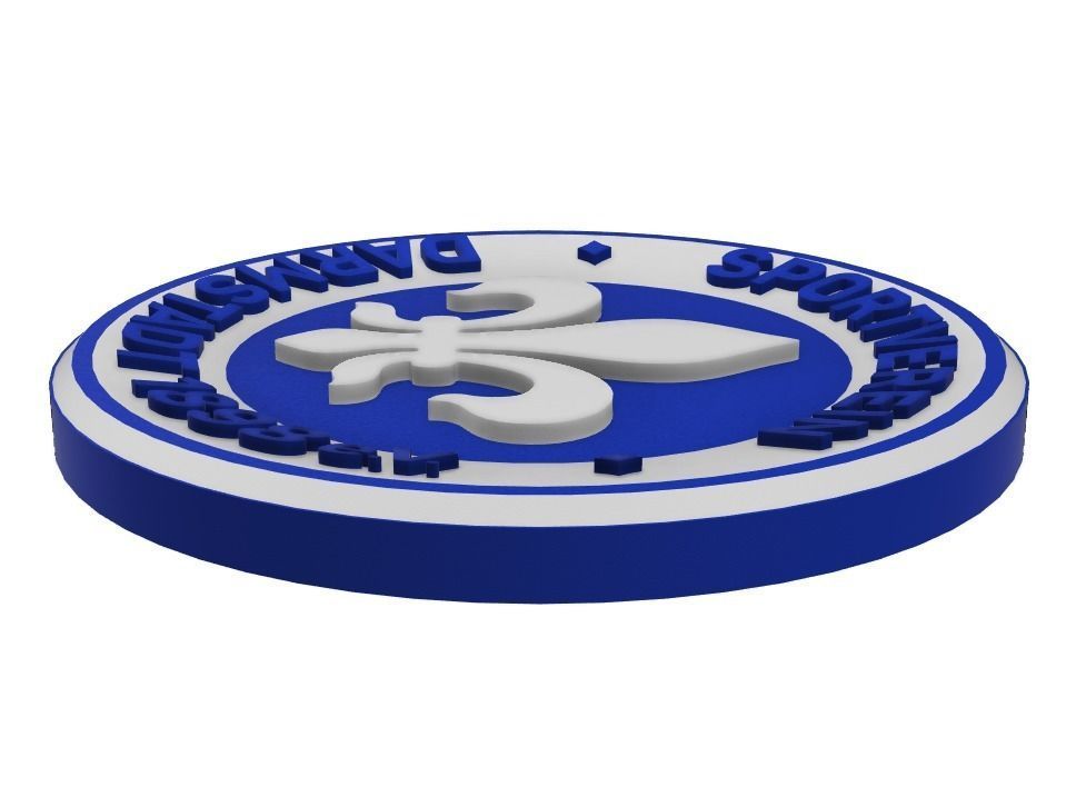 SV Darmstadt Wall Sign 3D print model_3