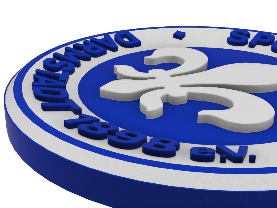 SV Darmstadt Wall Sign 3D print model_5