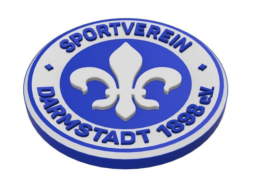 SV Darmstadt Wall Sign 3D print model_2
