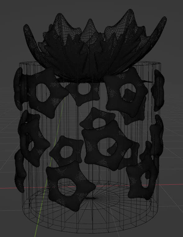 designed clay pots pack Low-poly 3D model_5