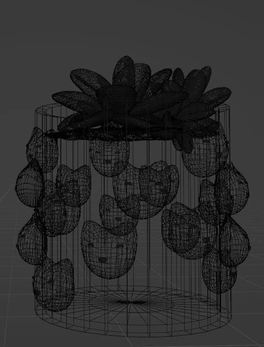 designed clay pots pack Low-poly 3D model_7