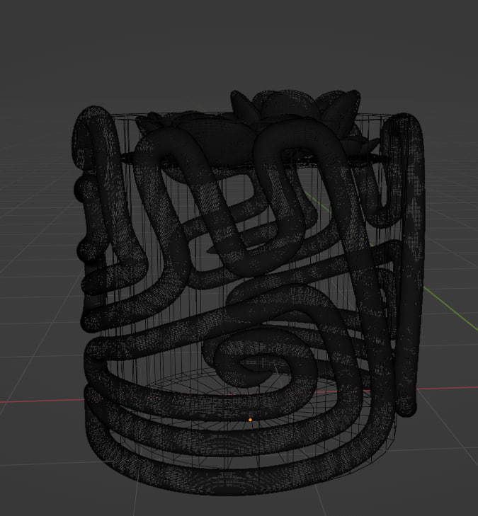 designed clay pots pack Low-poly 3D model_6