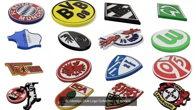 Bundesliga Club Logo Collection 