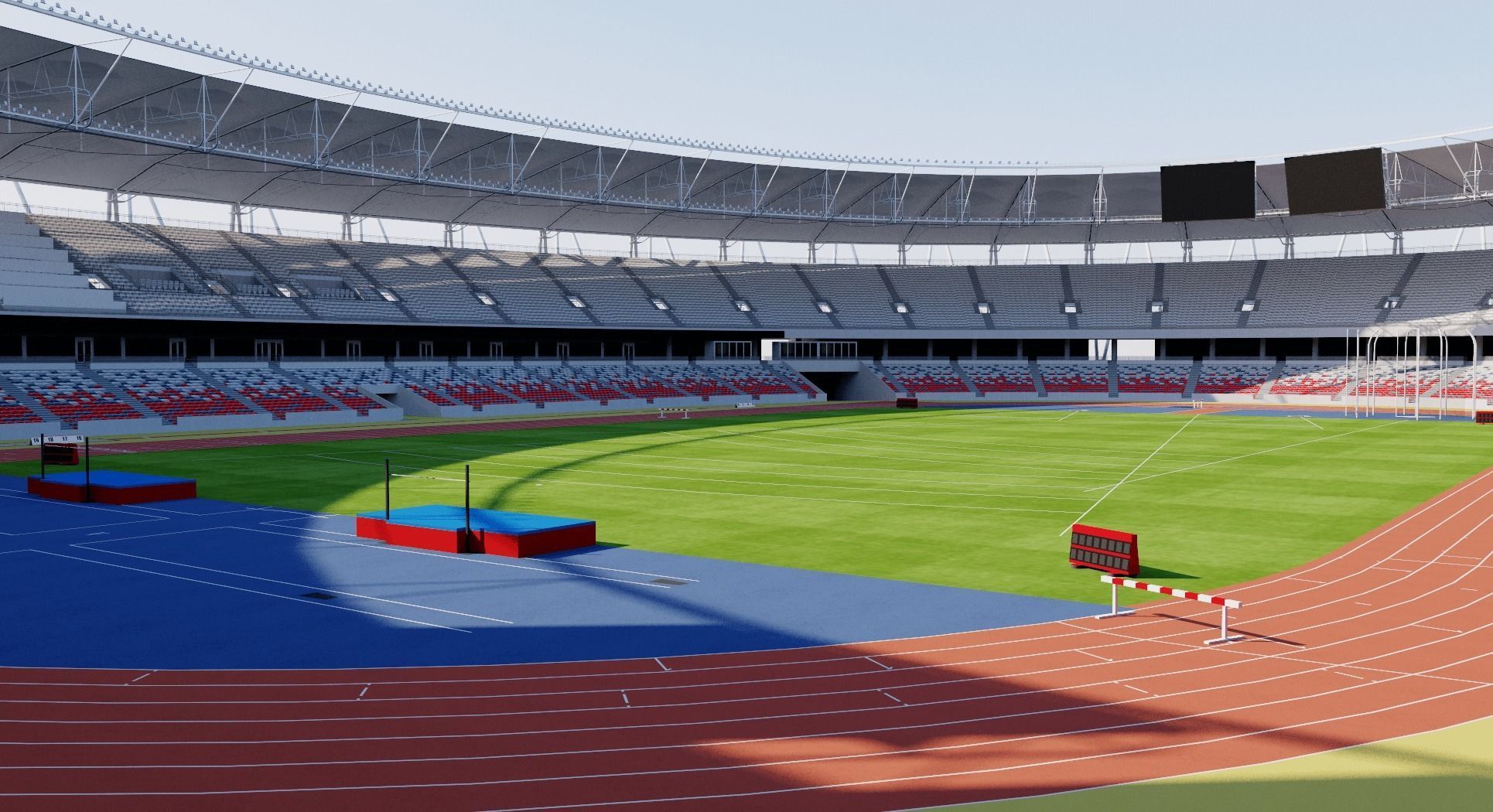 National Athletics Centre Budapest Hungary 3D model_2