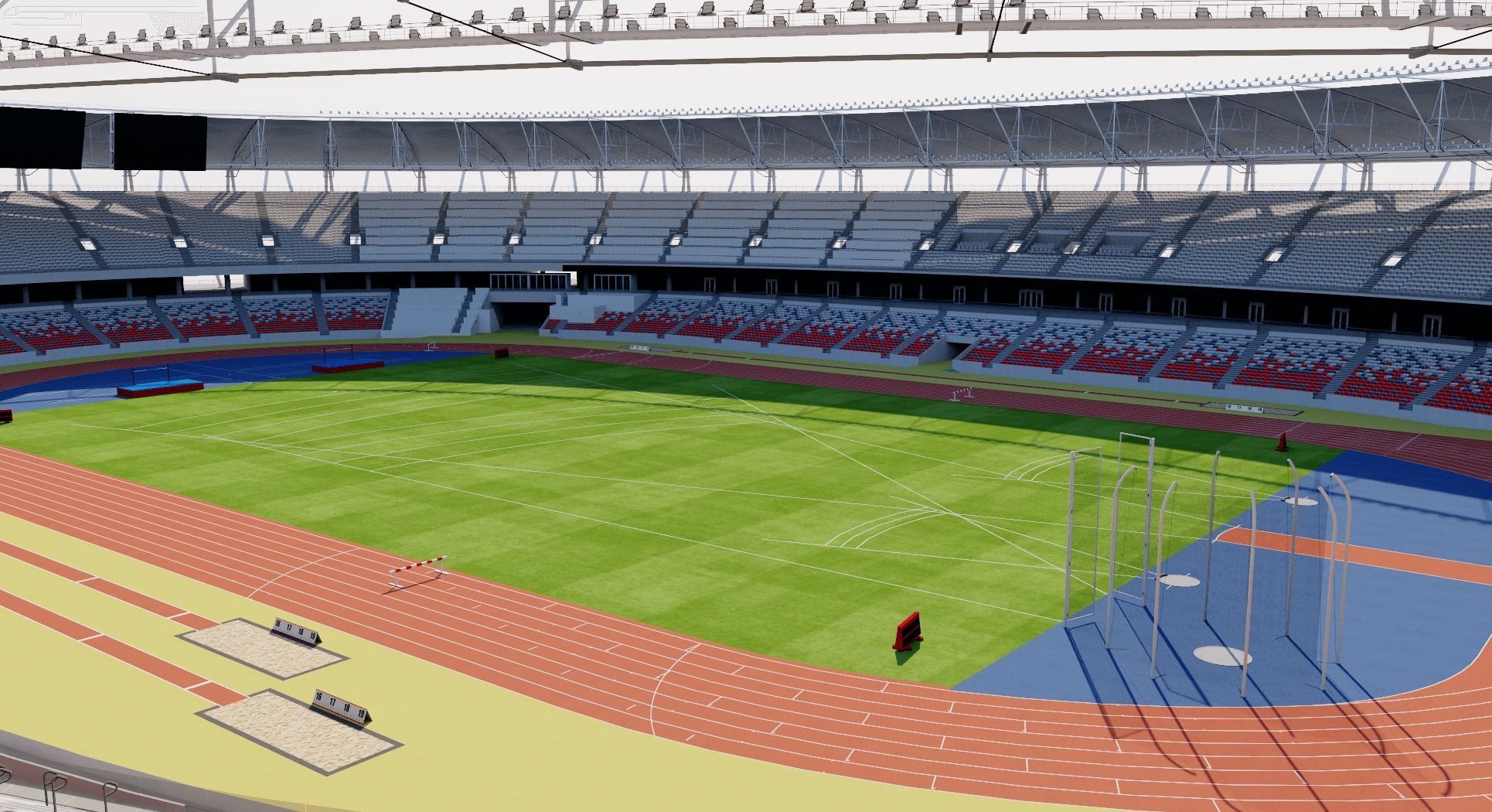 National Athletics Centre Budapest Hungary 3D model_6