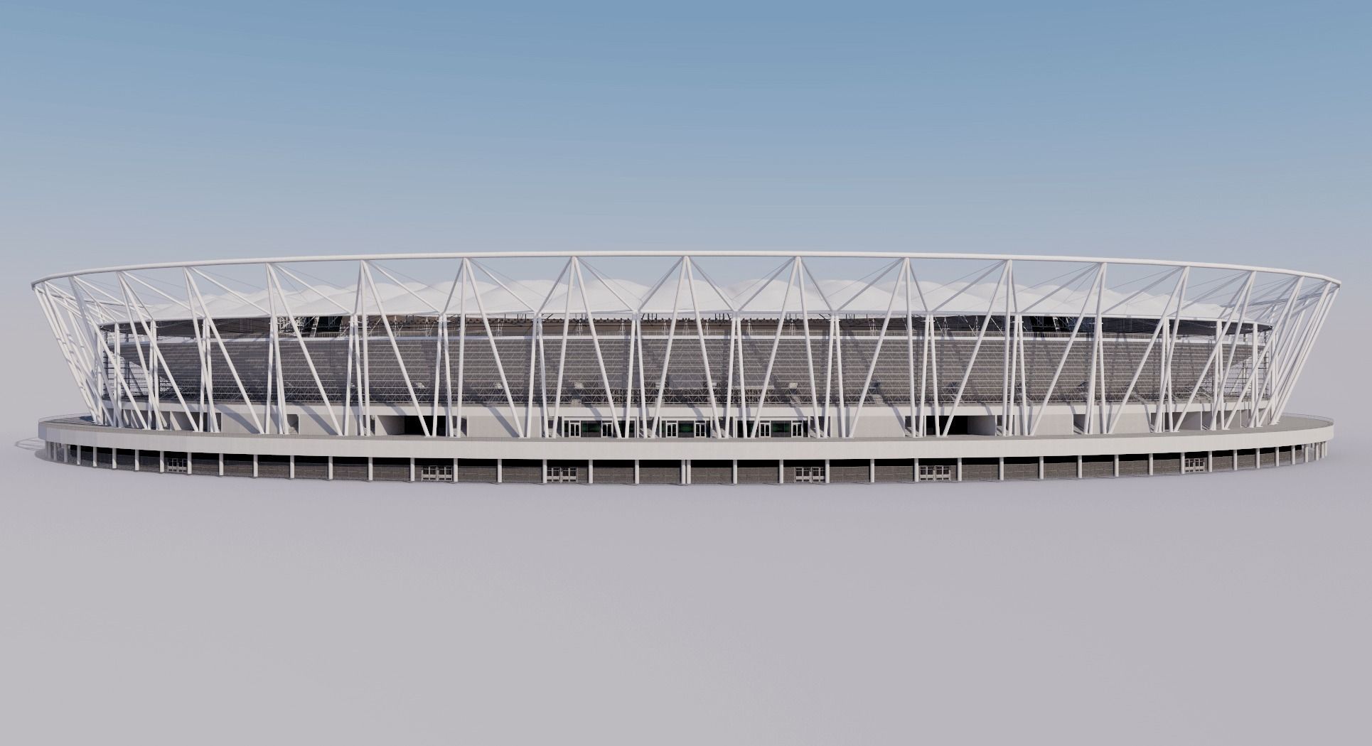 National Athletics Centre Budapest Hungary 3D model_5