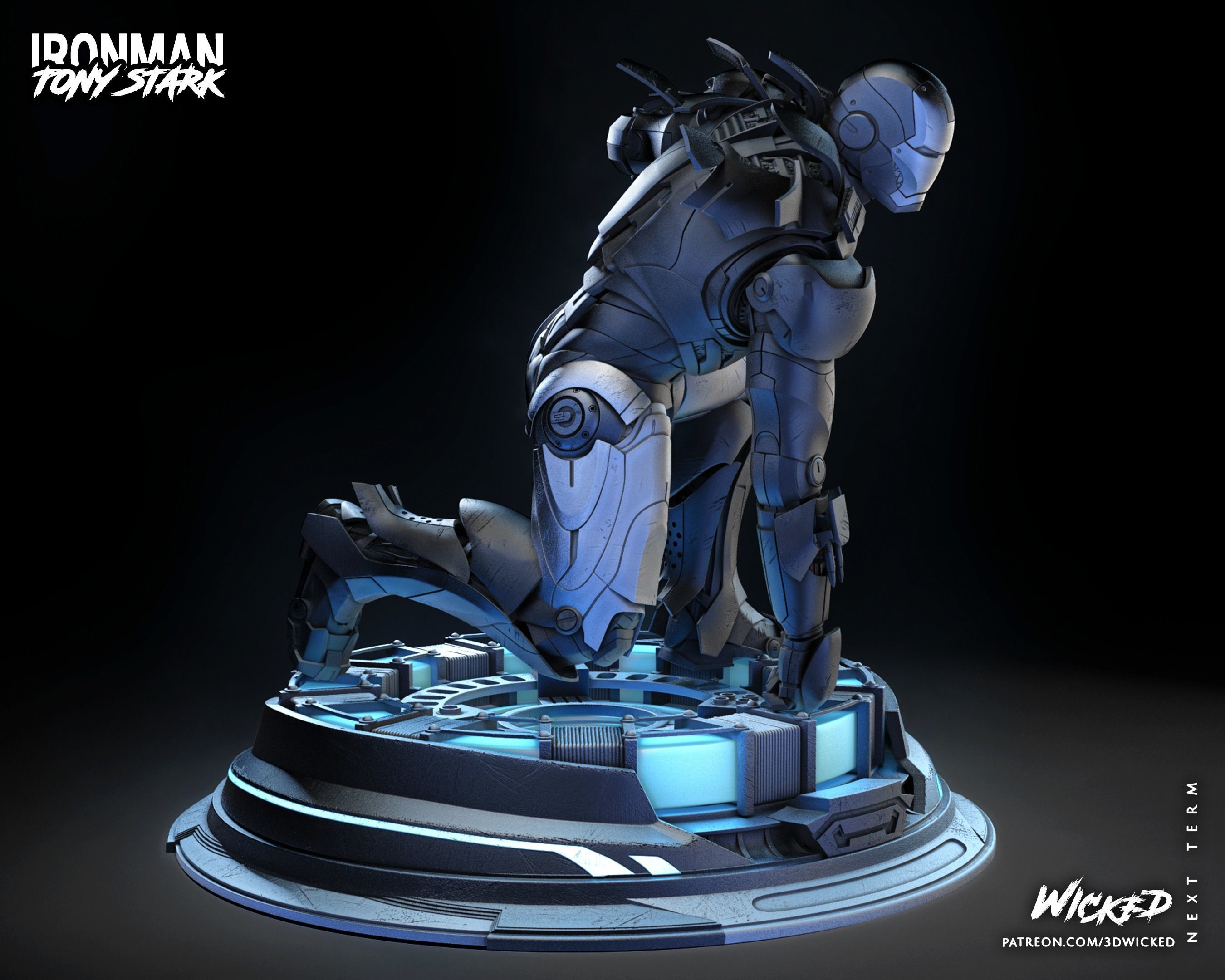 Wicked Marvel Iron Man 2023 Bust ready for 3d printing 3D print model_52