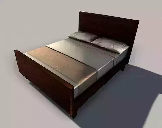 Low-Poly Queen Size Bed