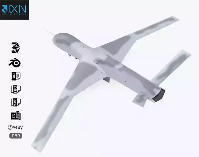 General Atomics Predator C Avenger UAV Drone   3D model