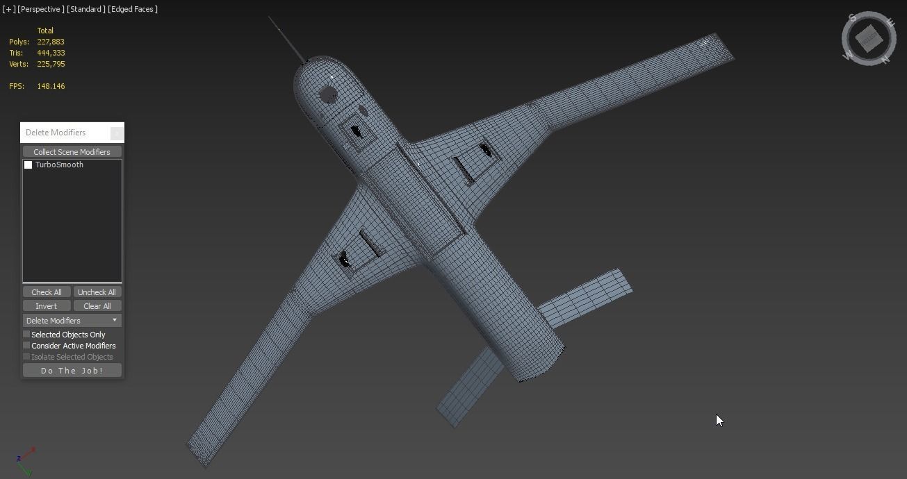 General Atomics Predator C Avenger UAV Drone 3D model_4