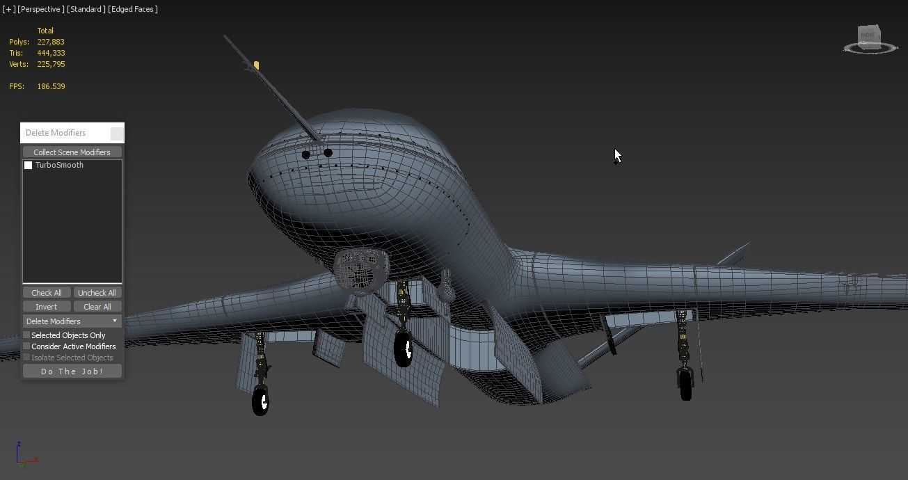 General Atomics Predator C Avenger UAV Drone 3D model_5