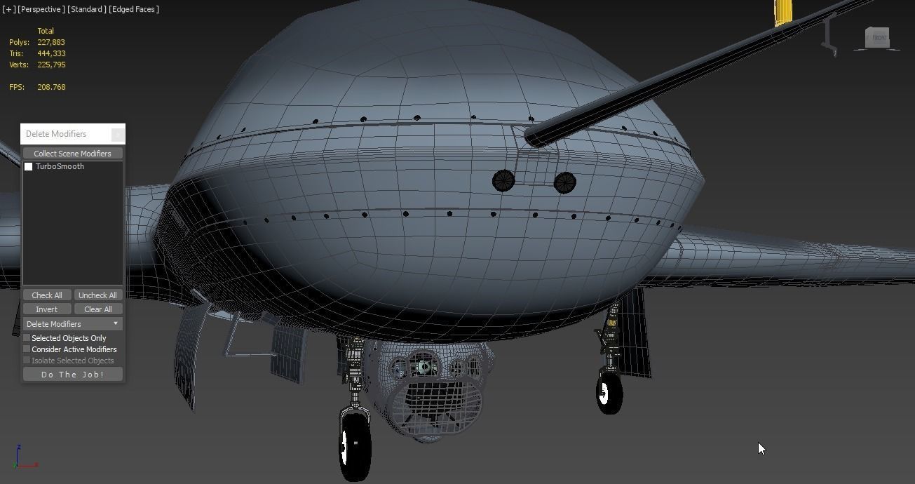 General Atomics Predator C Avenger UAV Drone 3D model_9