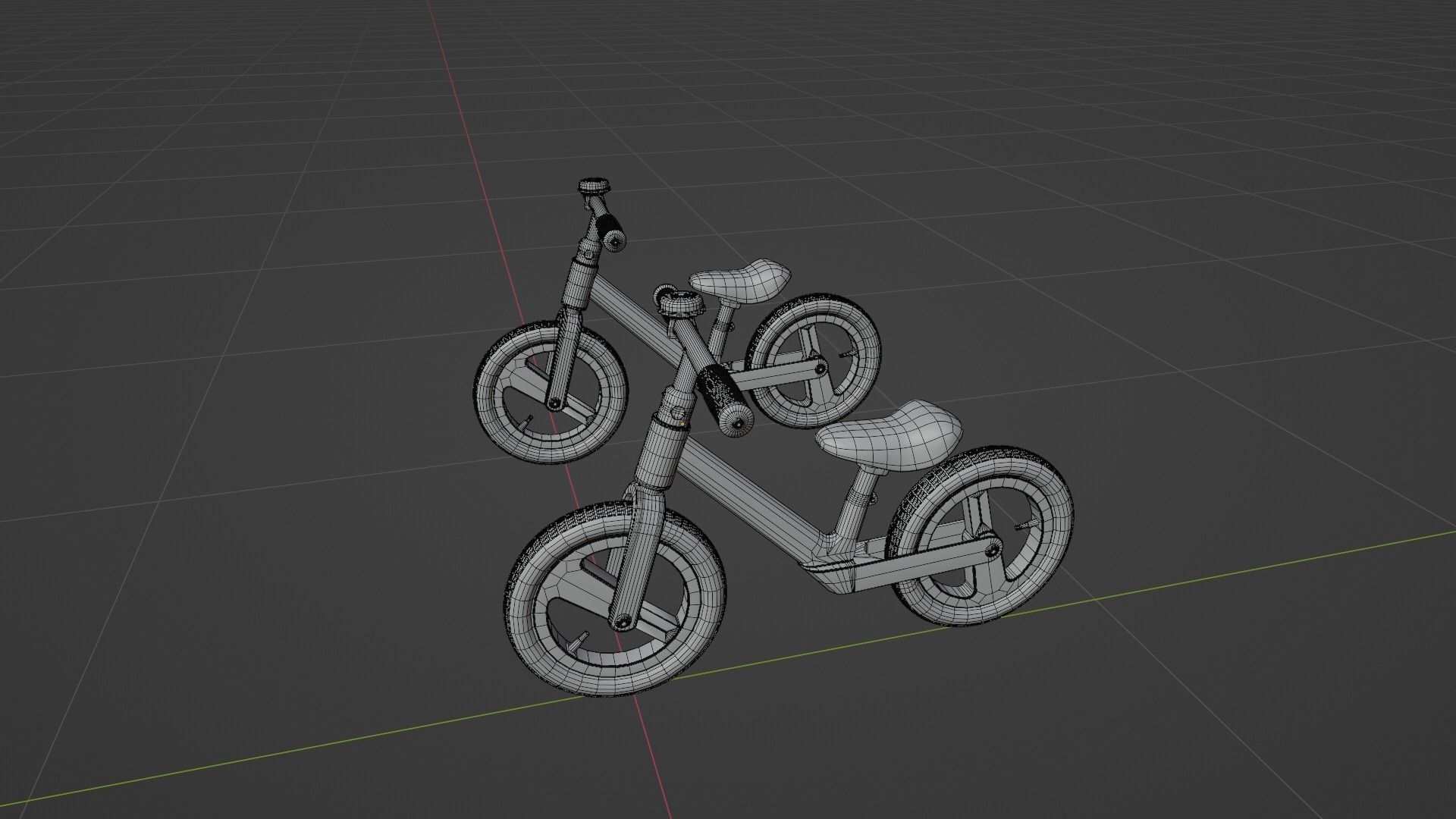 Kids bike 3D model_7