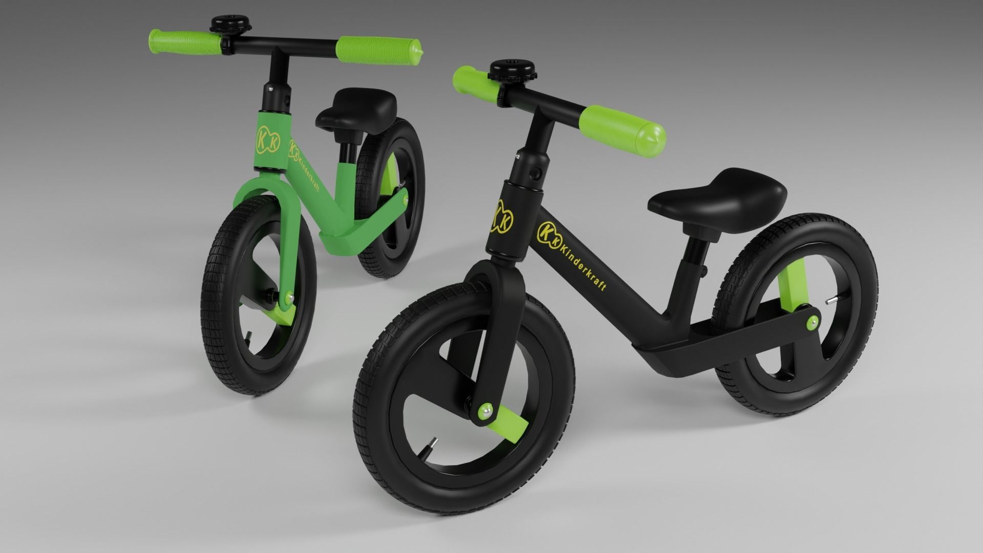 Kids bike 3D model_1
