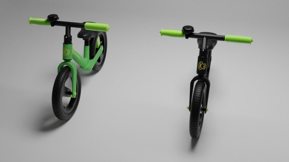 Kids bike 3D model_6
