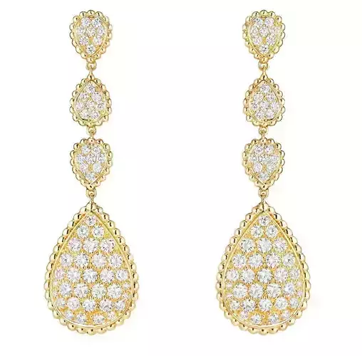 serpent bohemia pendant earrings XS and L motifs 3D print model