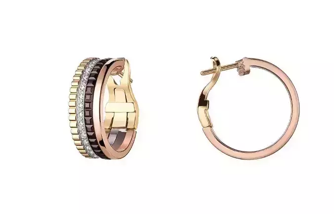Quarte Classique hoop earrings