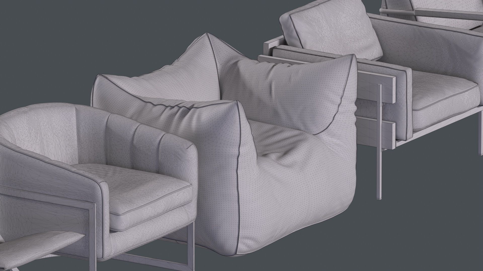 Armchair Collection 3D model_55