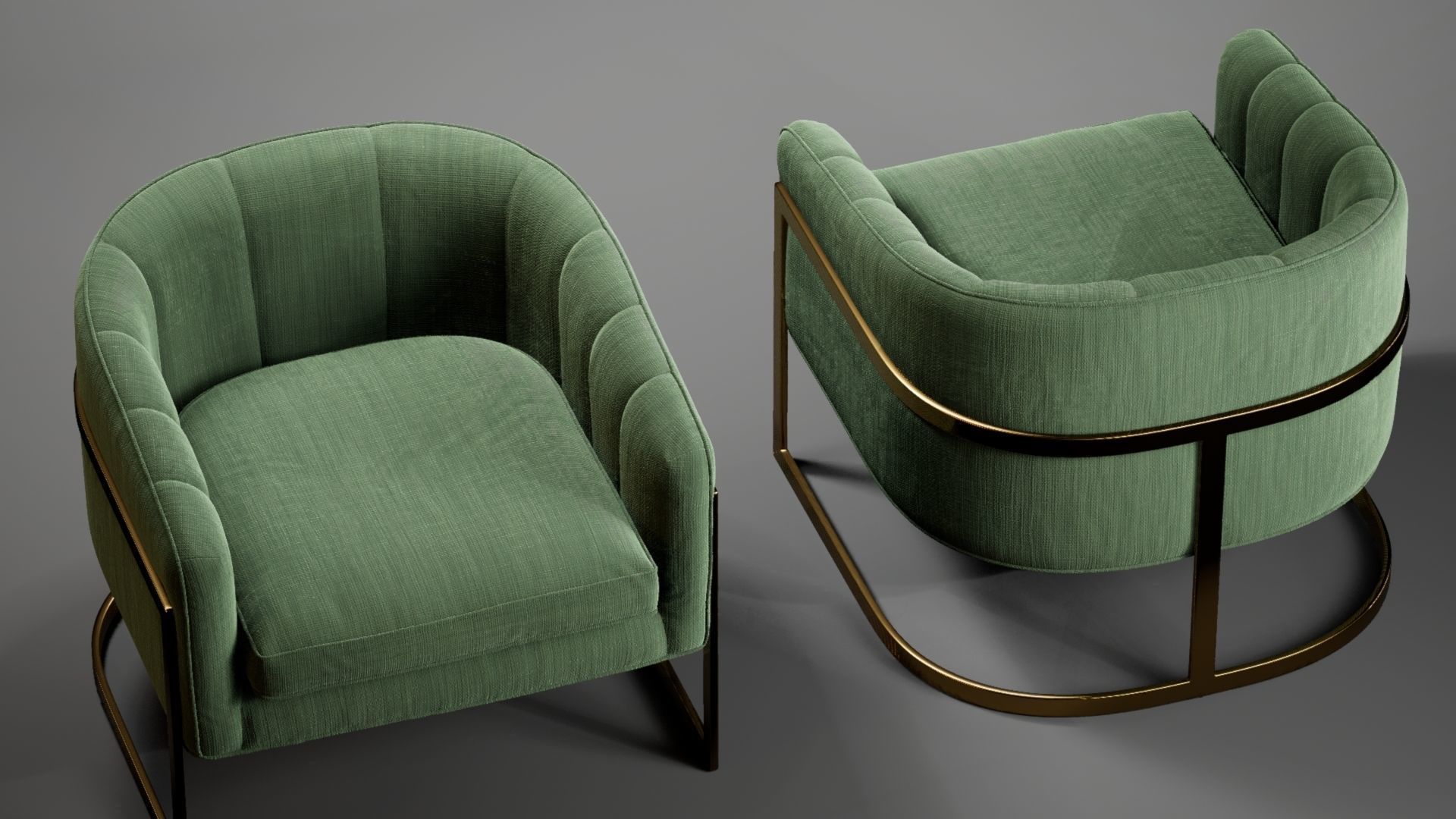 Armchair Collection 3D model_6