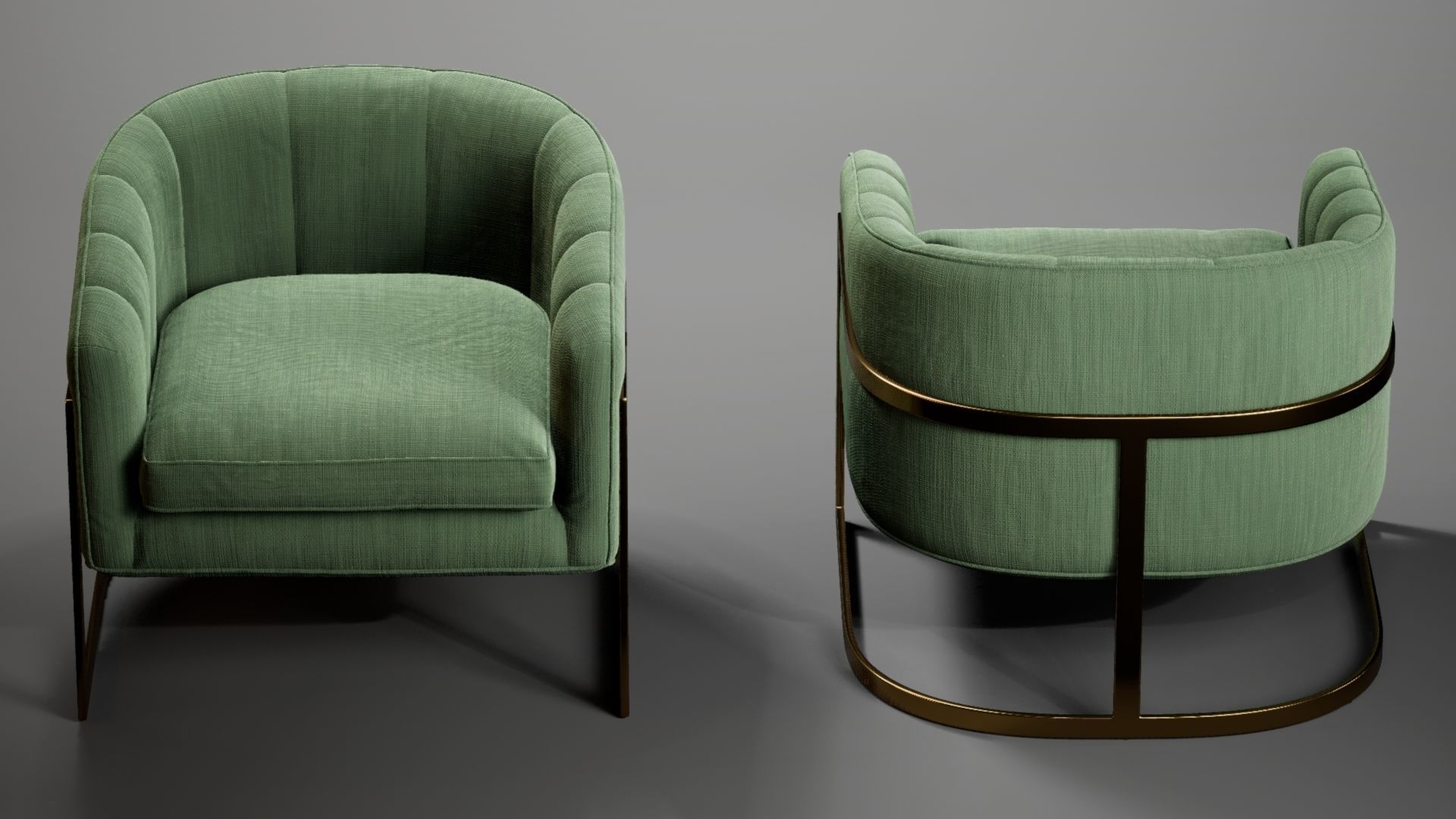 Armchair Collection 3D model_4