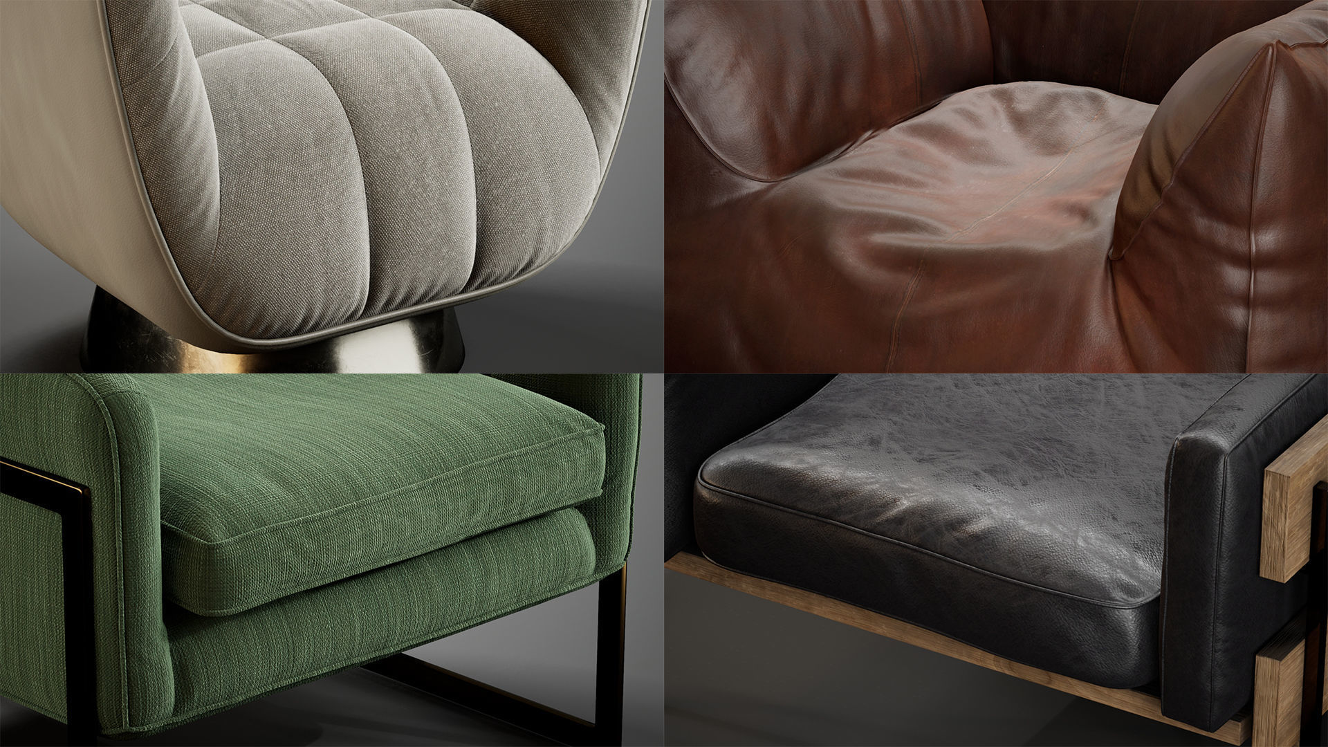 Armchair Collection 3D model_1