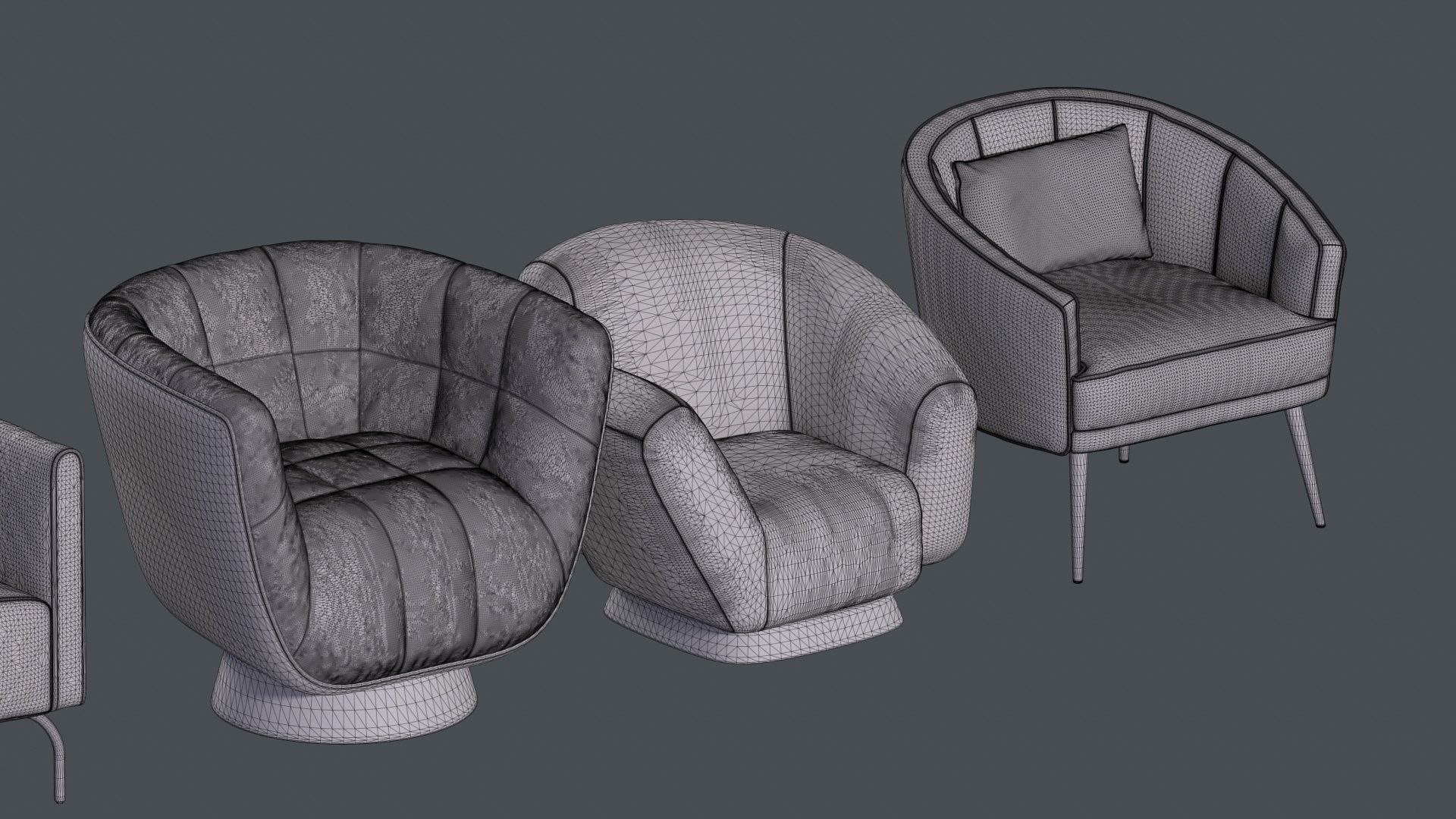 Armchair Collection 3D model_58