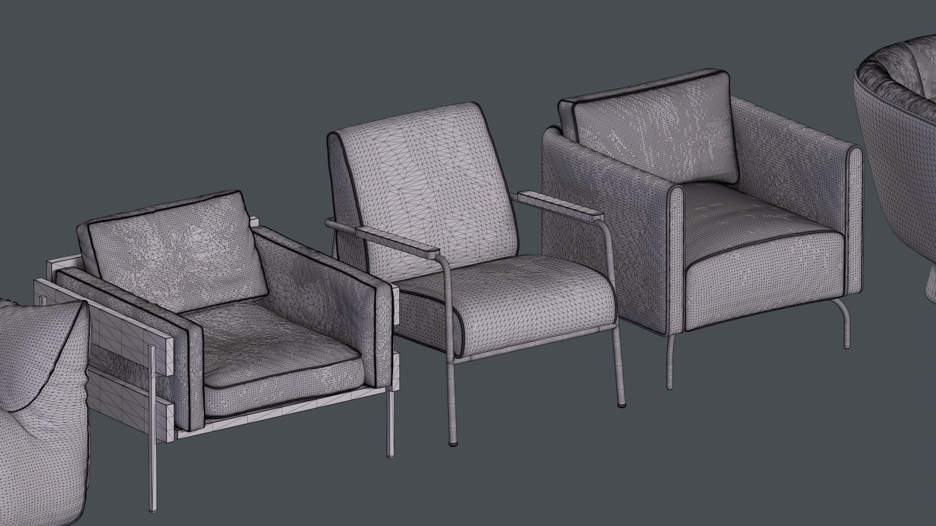 Armchair Collection 3D model_56