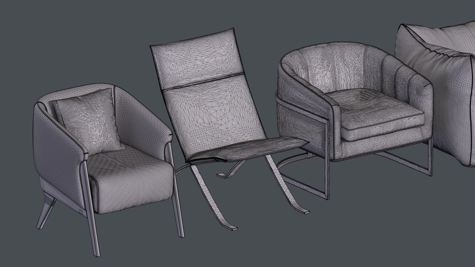 Armchair Collection 3D model_57