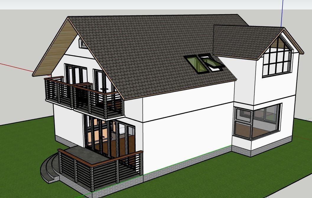 Sketch Up House 3D model_2
