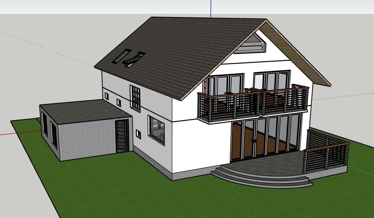 Sketch Up House 3D model_1